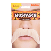 70-tals Blond Mustasch