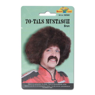 70-tals Brun Mustasch