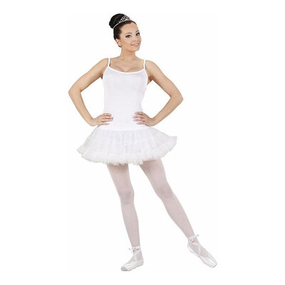 Ballerina Vit Maskeraddräkt - Medium