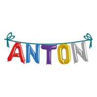 Ballonggirlang Folie Namn - Anton