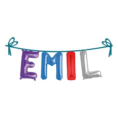 Ballonggirlang Folie Namn - Emil