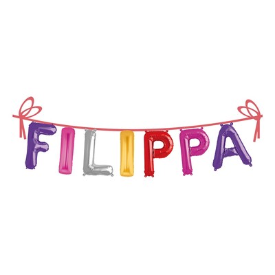 Ballonggirlang Folie Namn - Filippa