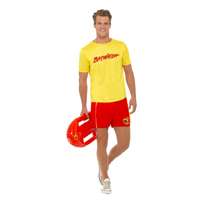 Baywatch med T-Shirt Maskeraddräkt - Medium