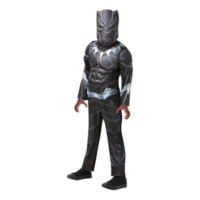 Black Panther Deluxe Barn Maskeraddräkt - Medium