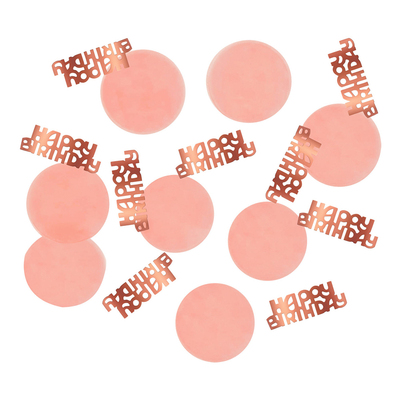 Bordskonfetti Happy Birthday Lush Blush - 25 gram