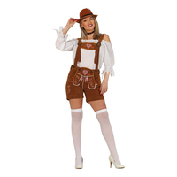 Bruna Lederhosen Shorts Dam - Medium