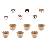 Cupcake Kit Woodland - 6-pack