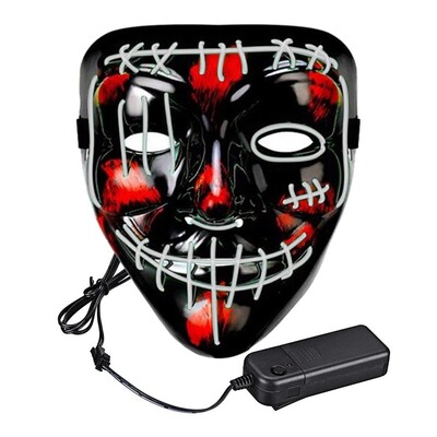 El Wire Purge 2 LED Mask - Vit