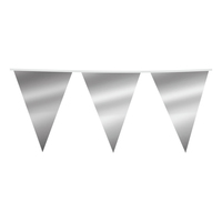 Flaggirlang Silvermetallic - 10 meter