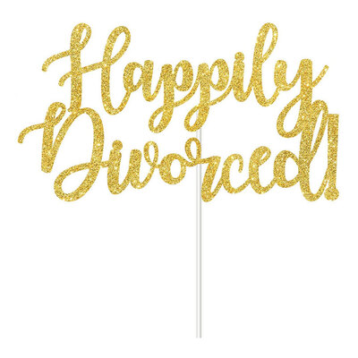 Happily Divorced Tårtdekoration - 1-pack