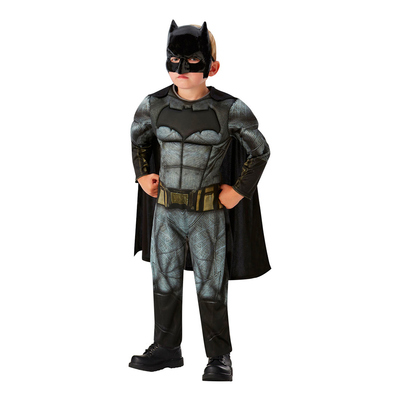 Justice League Batman Deluxe Barn Maskeraddräkt - Medium