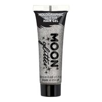 Moon Creations Holographic Glitter Hair Gel - Silver