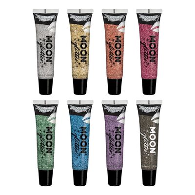 Moon Creations Holographic Glitter Lipgloss - Blå