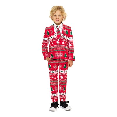 OppoSuits Boys Winter Wonderland Kostym - 110/116