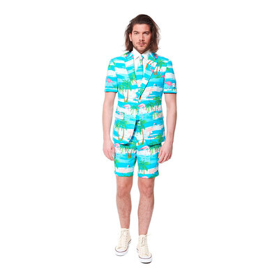 OppoSuits Flaminguy Shorts Kostym - 46