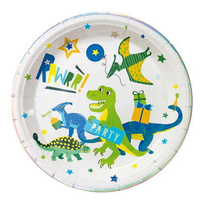 Papperstallrikar Dino Party - 8-pack