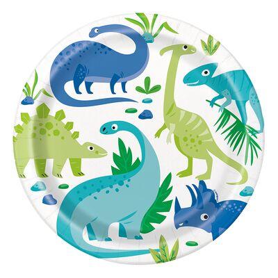 Papperstallrikar Dinosaurier - 8-pack