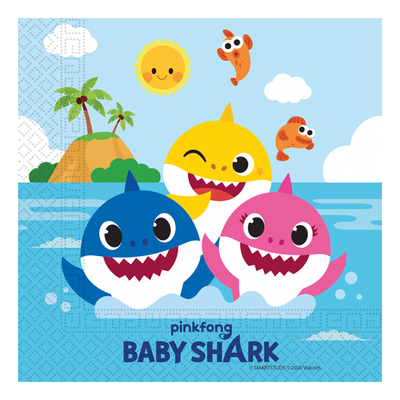 Servetter Baby Shark - 20-pack