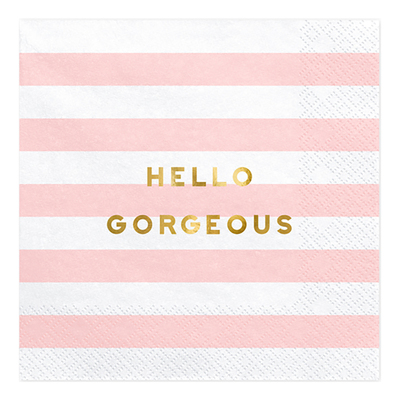 Servetter Hello Gorgeous - 20-pack