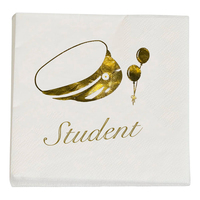 Servetter Student Guld/Vit - 20-pack