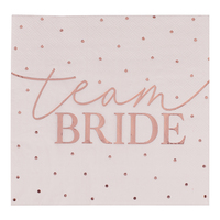 Servetter Team Bride Rosa/Roséguld