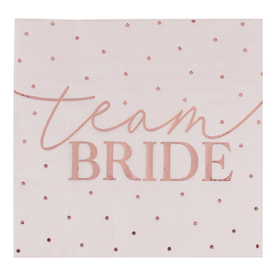 Servetter Team Bride Rosa/Roséguld