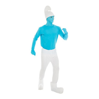 Smurf Deluxe Maskeraddräkt - Medium