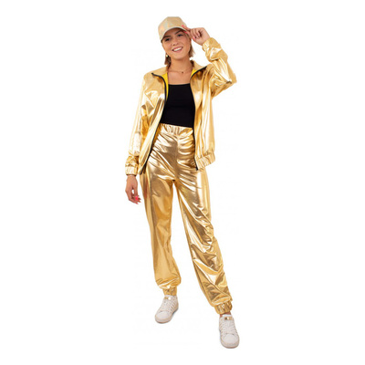 Tracksuit Guld Dam Maskeraddräkt - XS