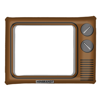 Uppblåsbar Ram Retro TV