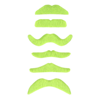 UV Neon Grön Mustasch