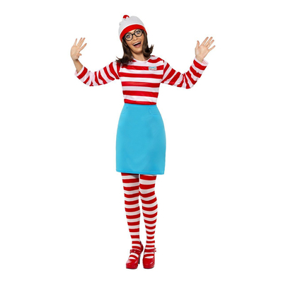 Where's Wally Wenda Maskeraddräkt - Medium